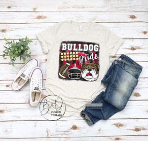 Bulldog pride (red)