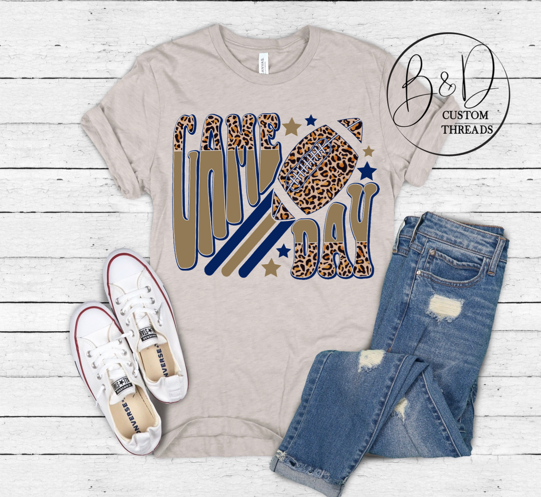 Game day - gold and navy