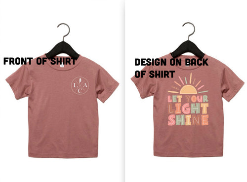 LCA tees- front and back prints