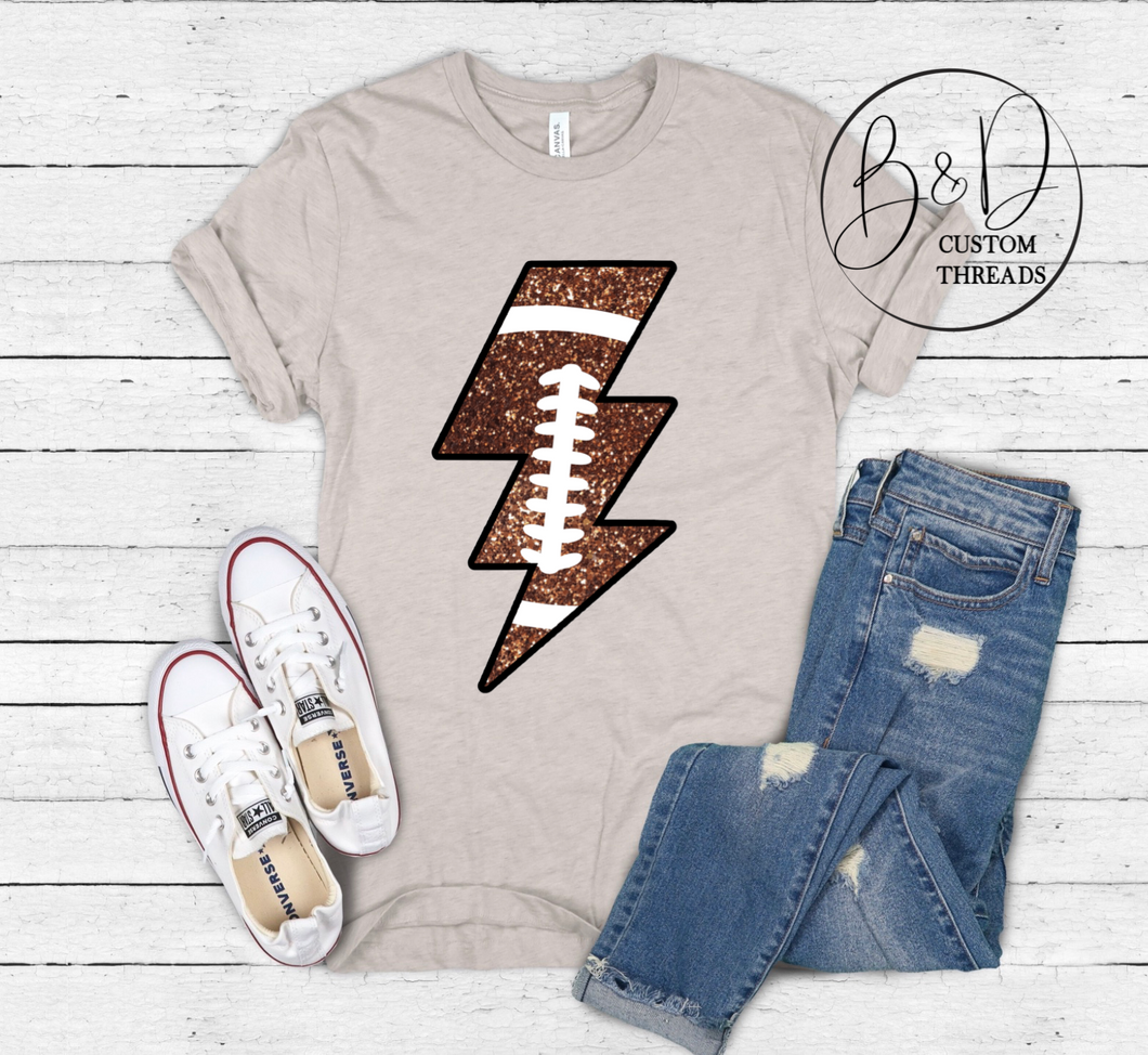 Football lightning bolt
