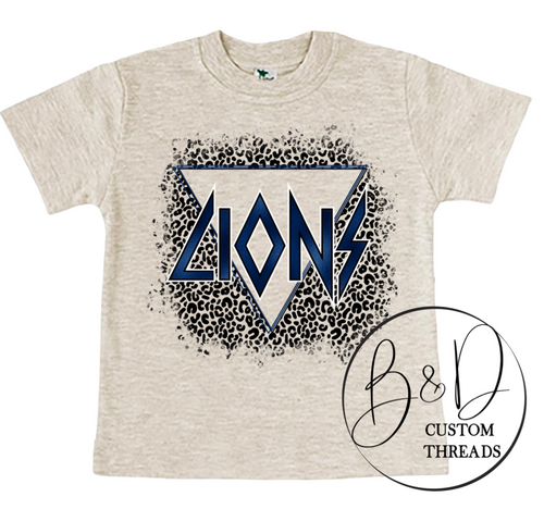 Lions- navy  - rock & roll style