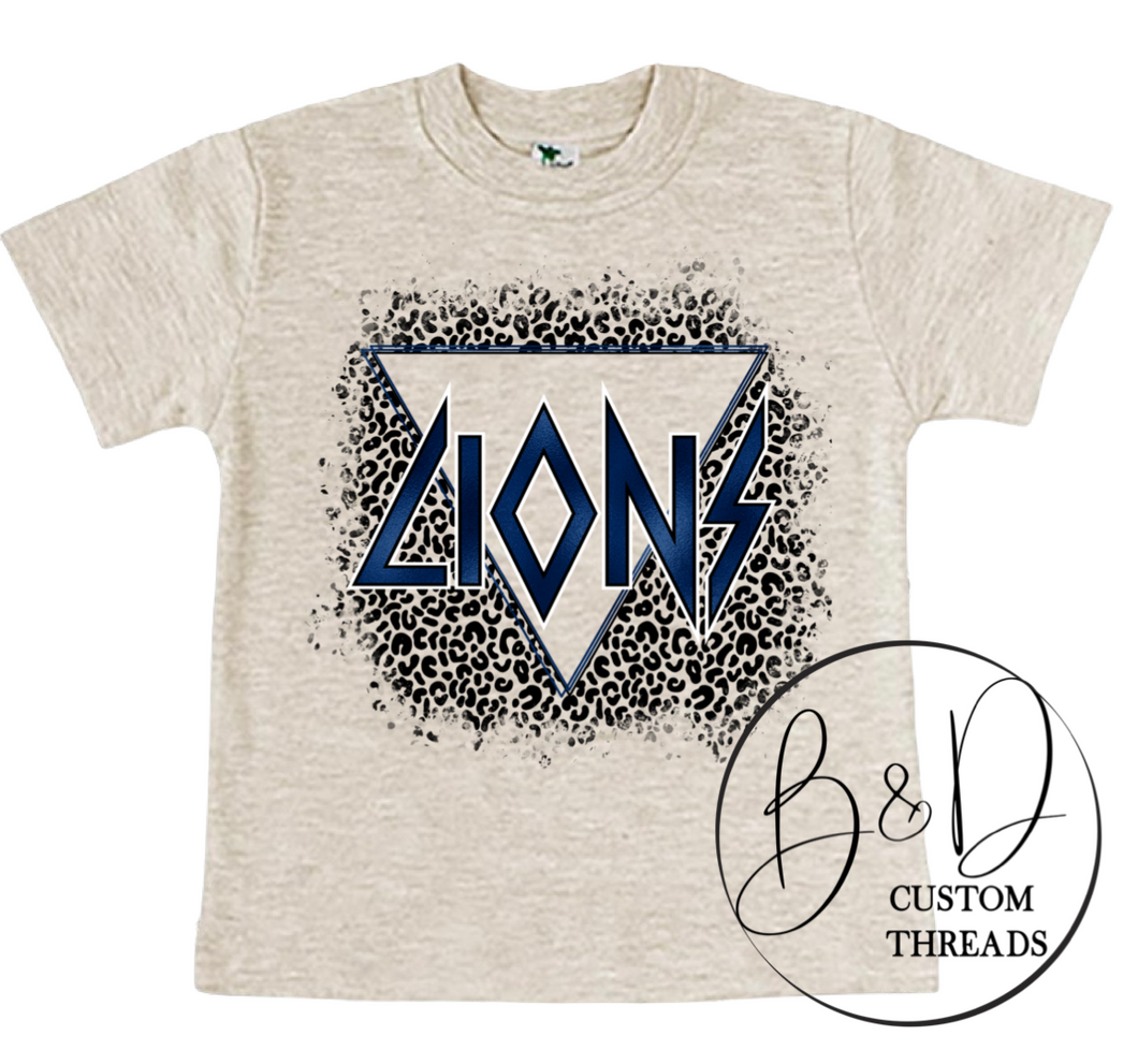 Lions- navy  - rock & roll style